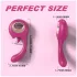 Sex HD - vibrator pentru lins și punctul G (roșu)