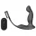 Sex HD Virgil - vibrator prostată cu inel penian și testicular - silicon negru