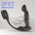 Sex HD Virgil - vibrator prostată cu inel penian și testicular - silicon negru