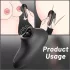 Sex HD Mirror - vibrator cu funcție de lins și încălzire - negru