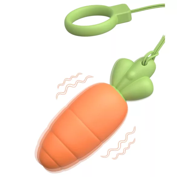 Sex HD Carrots - vibrator tip morcov - silicon portocaliu