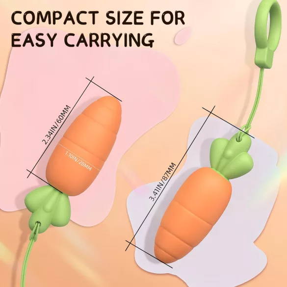 Sex HD Carrots - vibrator tip morcov - silicon portocaliu