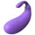 Sex HD - ou vibrator formă vinete - mov