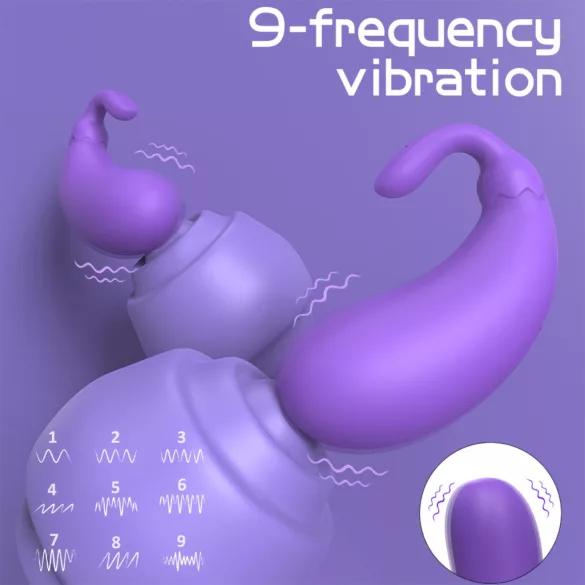 Sex HD - ou vibrator formă vinete - mov