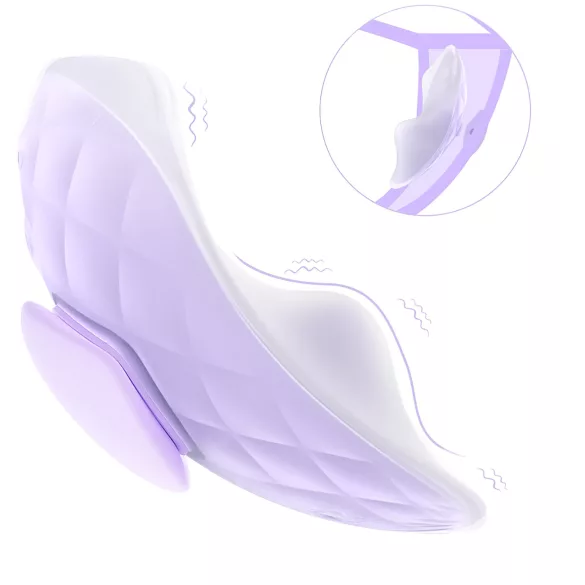 Sex HD - vibrator pentru chiloți, purtabil, cu telecomandă (mov)