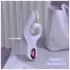 Sex HD - vibrator pentru punctul G cu braț pentru clitoris (mov)