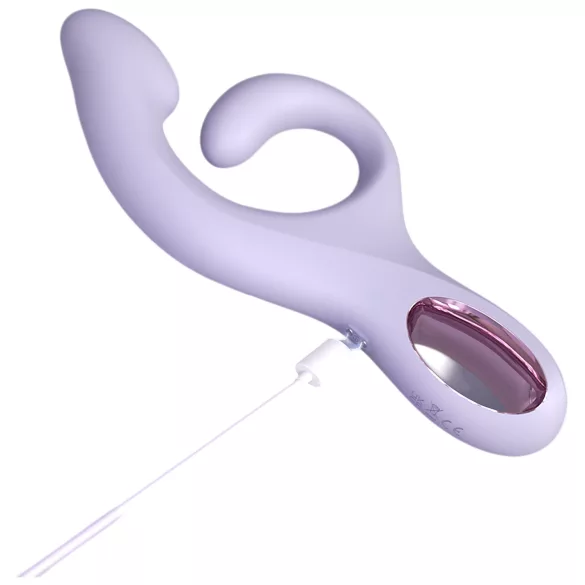 Sex HD - vibrator pentru punctul G cu braț pentru clitoris (mov)