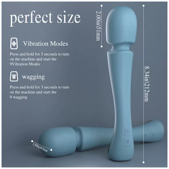 SEX HD Dancer - vibrator masaj relaxant - silicon turquoise