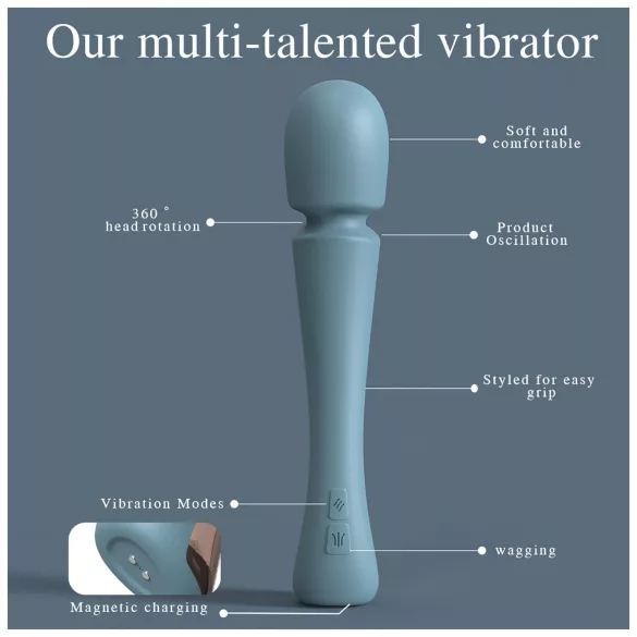 SEX HD Dancer - vibrator masaj relaxant - silicon turquoise