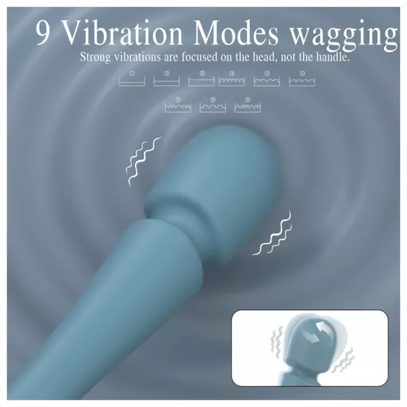 SEX HD Dancer - vibrator masaj relaxant - silicon turquoise