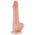 Lovetoy - dildo realist cu ventuză - dublu strat - 19,5cm - culoare naturală