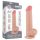 Lovetoy - dildo cu testicule - dublu strat - 20,8cm - culoare naturală