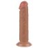 Lovetoy - dildo realist cu ventuză - dublu strat - 20cm - culoare naturală