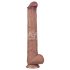 Lovetoy - dildo XXL cu două straturi - 36,5 cm - (natur)