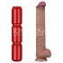 Lovetoy - dildo XXL două straturi - 36,5 cm - culoare naturală