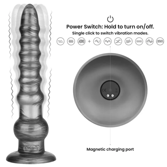 Lovetoy King Sized - vibratoare mari - 32 cm - gri