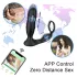 AlvUp - vibrator smart prostată cu inel pentru penis - silicon negru
