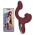 Magic Motion Magic Ponder - Vibrator 2în1 cu braț pentru clitoris - bordo