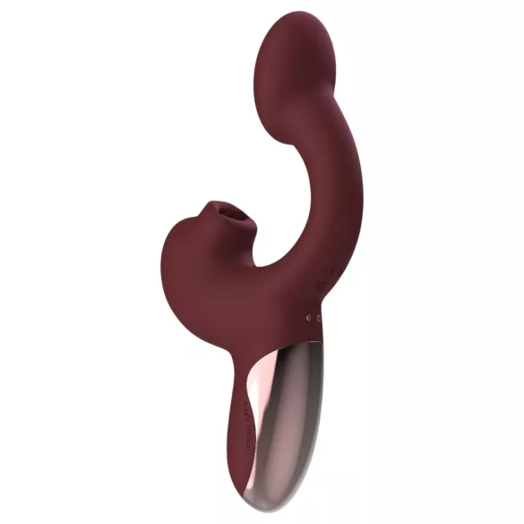 Magic Motion Magic Ponder - Vibrator 2în1 cu braț pentru clitoris - bordo