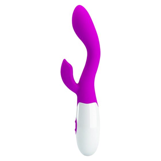 Pretty Love Brighty - vibrator impermeabil cu stimulare clitoris și a punctului G (violet)