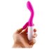 Pretty Love Brighty - vibrator punctul G cu braț pentru clitoris - mov