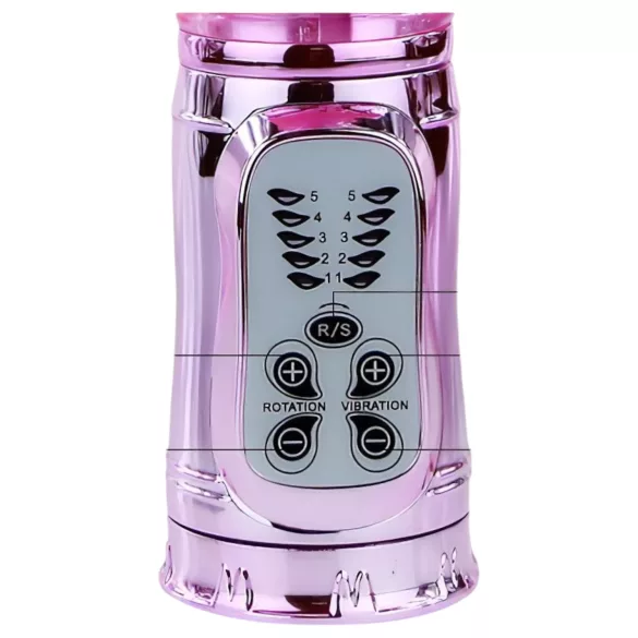 Baile - vibrator cu fluture și braț pentru clitoris - roz