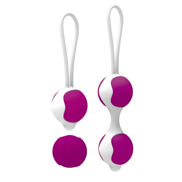 Pretty Love Orgasmic - set bile kegel variabile (alb-violet)