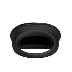   Pretty Love Bertram - inel pentru penis rezistent la apă, cu vibrații (negru)