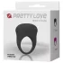 Pretty Love Bertram - inel pentru penis vibrator rezistent la apă - negru