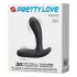 Pretty Love Backie - vibrator prostată - silicon negru
