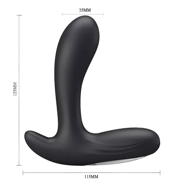Pretty Love Backie - vibrator prostată - silicon negru
