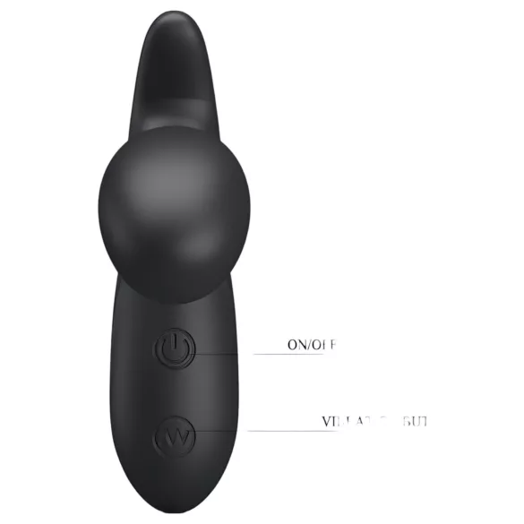 Pretty Love Backie - vibrator prostată - silicon negru
