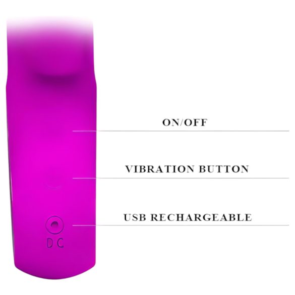 Pretty Love Webb - vibrator cu braț pentru clitoris - silicon roz