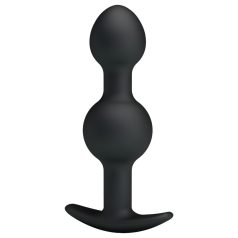 Pretty Love - dildo anal cu bilă internă - silicon negru