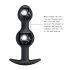 Pretty Love - dildo anal cu bilă internă - silicon negru