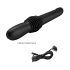 Pretty Love Pazuzu - vibrator negru cap glisant