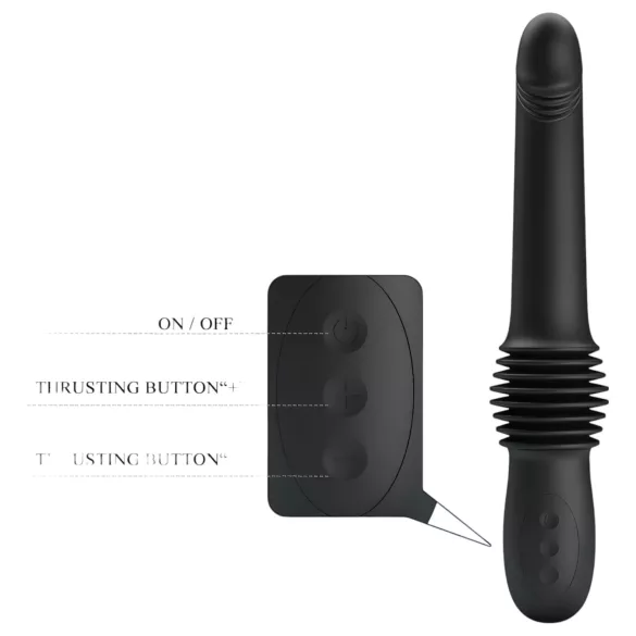 Pretty Love Pazuzu - vibrator tip gland pulsator - negru