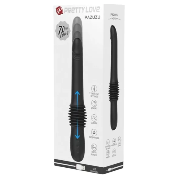 Pretty Love Pazuzu - vibrator tip gland pulsator - negru