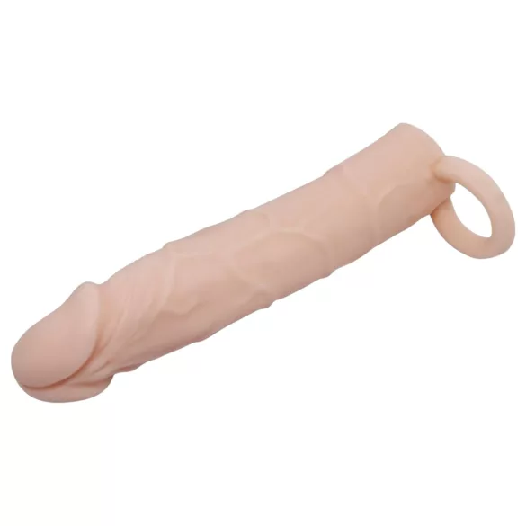 Pretty Love - mânecă pentru penis cu inel - silicon natur