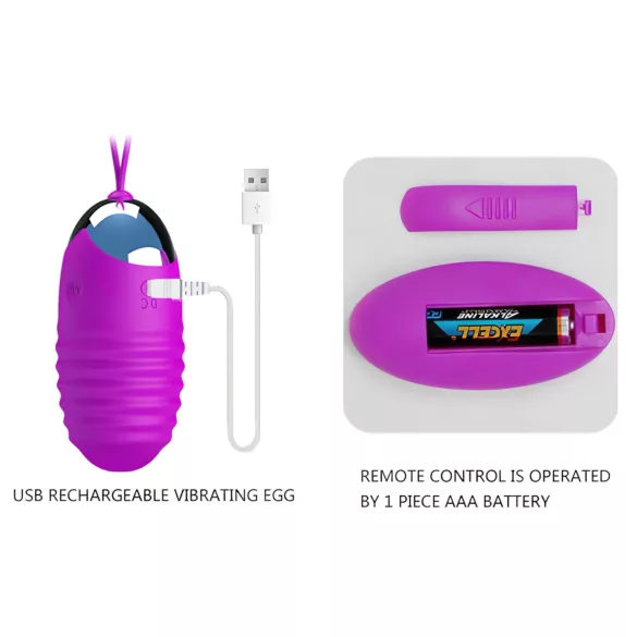 Pretty Love - ou vibrator - wireless, lila