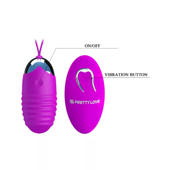 Pretty Love - ou vibrator - wireless, lila