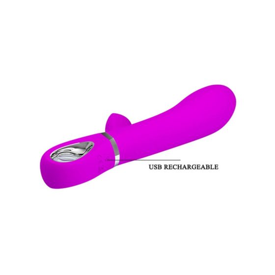Pretty Love Thomas - vibrator cu ramura pentru clitoris, cu acumulator (roz)