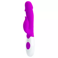   Pretty Love Peter - vibrator cu braț stimulare clitoridiană - mov