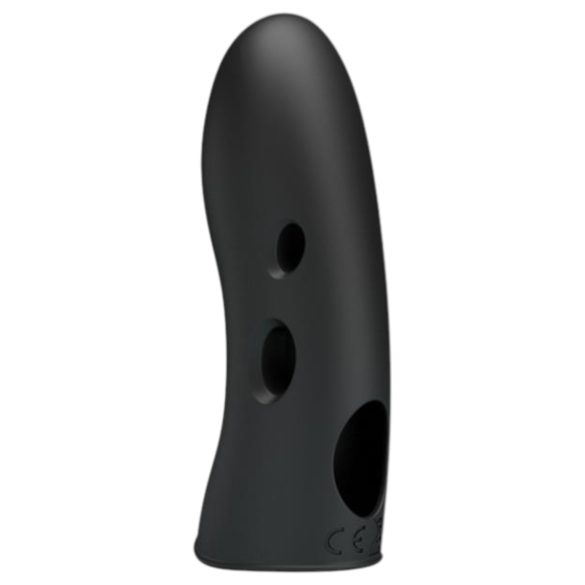 Pretty Love Marico - vibrator pentru deget cu electrostimulare - negru