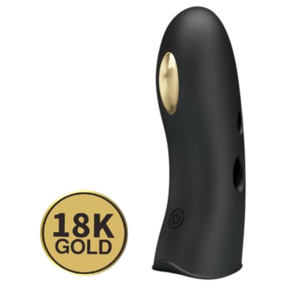Pretty Love Marico - vibrator pentru deget cu electrostimulare - negru