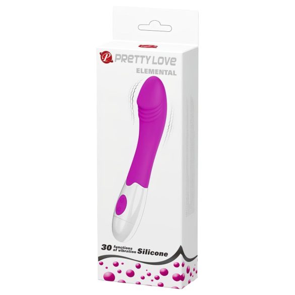 Pretty Love Elemental - vibrator pentru punctul G - silicon - mov