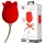 Pretty Love Rose Lover - vibrator clitoridian cu limbă 2în1 - roșu