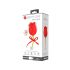 Pretty Love Rose Lover - Vibrator 2in1 cu limbă pentru clitoris (roșu)