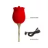 Pretty Love Rose Lover - vibrator clitoridian cu limbă 2în1 - roșu