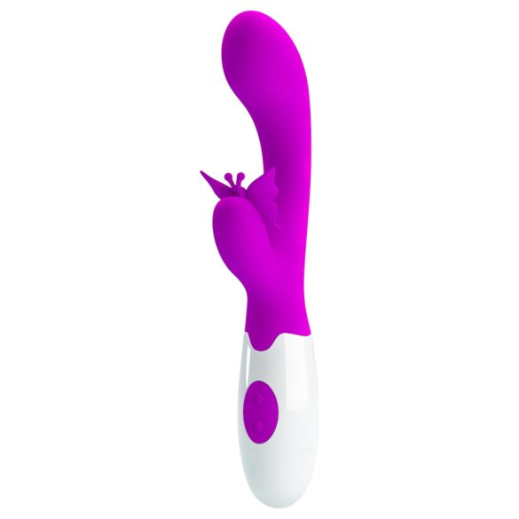 Pretty Love Butterfly Kiss - vibrator cu braț pentru clitoris - roz